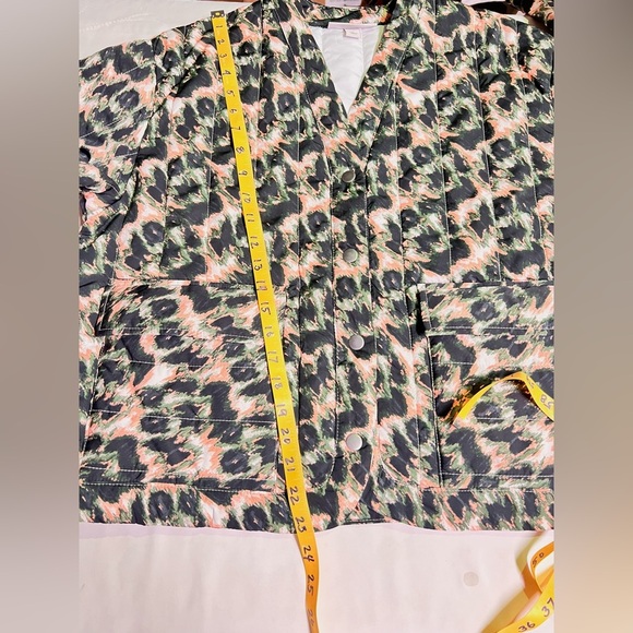 RACHEL COMEY for TARGET  Black and coral quilted crop jacket size L - Picture 13 of 13